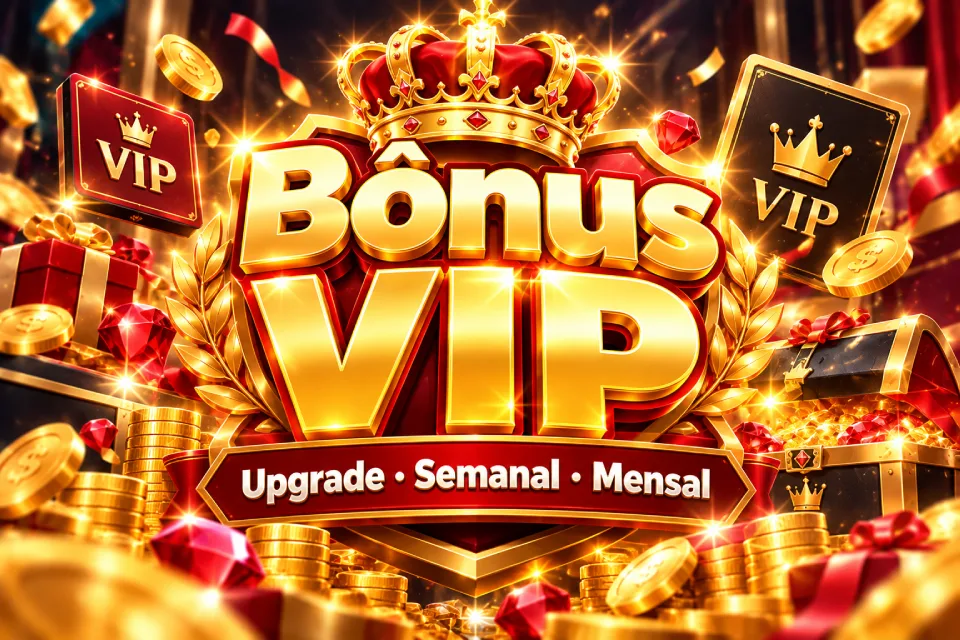 Bônus VIP: Upgrade, Semanal e Mensal no APP brgame